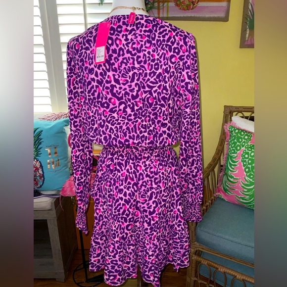Lilly Pulitzer NWT Cristiana Dress Purple Berry My Favorite Spot $228 Size 8 - Picture 3 of 11
